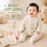 Long-sleeved jumpsuit for children 0-2 years old (Height under 86 cm), cotton fabric BD11