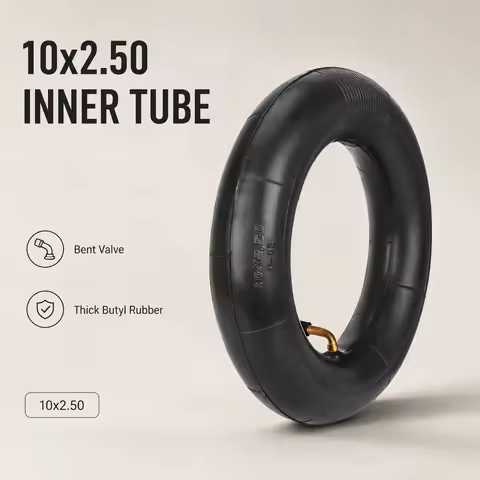 10x2.50 Thickened Inner Tube for ZERO 10X Electric Scooter Outer 90 Degree Bent Valve 10 Inch Butyl 