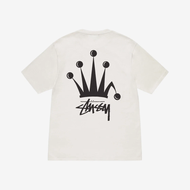 เสื้อยืดย้อมสีสีคราวน์ของแท้100% Stussy Regal