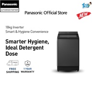 PANASONIC 18KG SMART, HYGIENIC & CONVENIENT TOP LOAD WASHING MACHINE NA-FD180W3BT