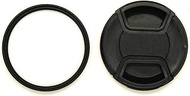 UV Filter & Lens Cap for Canon Rebel T7 T6 T5 SL3 SL2 w/EF-S 18-55mm Lens(1 UV +1 Cap)