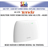 Tenda Router Wifi N300 Use Sim 4G LTE - 4G03