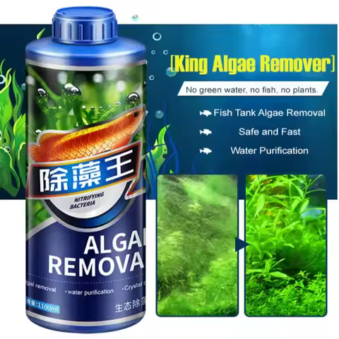 Fish Tank Algae Remover Moss Remover Moss Remover Bactericidal Removal of Green Water Brown Algae Gr