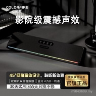 RGB Berwarna-warni Cahaya Berwayar Tunggal Pembesar Suara USB Desktop Rainbow Subwoofer Model Komput