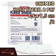 onemed kasa steril 75cm x 75cm x 8ply p3k kain perban luka darurat - pouch /2packing plastik