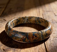 天然鳳凰石手鐲藍銅礦孔雀石鐲子禮盒