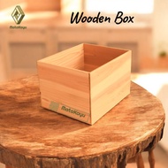 Wooden storage box 35x30 cm Wooden box multi-purpose storage box