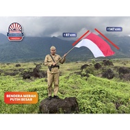 MERAH (20PCS) LARGE RED AND WHITE FLAG 87 x 150 CM