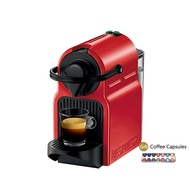 NESPRESSO Capsule Coffee Machine Inissia C40/D40 Mini Portable Espresso Machine, Ergonomic Handle Free Coffee Capsule, Red/White