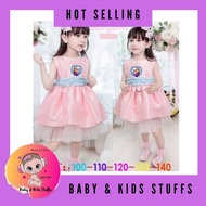 Kids Girl Fashion Frozen Elsa Anna Summer Dress