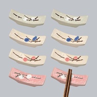 [ Direct from JAPAN ] BEYOURCHOI Chopstick rest Cute Chopstick rest Stylish Chopstick rest Japanese style Pottery Japanese tableware Ceramic Chopstick rest Cute Chopstick rest Cute Chopstick rest (Plum blossom Set of 8) Authentic Item
