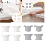 Devoko 4x Sheet Holders Fitted Bedsheet Fasteners Clamps Universal Fit Keepers for Corners No More L