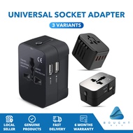 Universal Socket Adapter Dual USB2.1A, USB-A & Type-C PD - Converter Plug for Convenient Charging