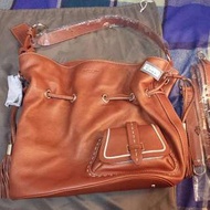 法國品牌Lancel premier flirt Copper 真皮兩用水桶包手袋 leather bucket handbag