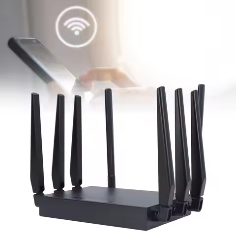 5G CPE WiFi 6 Router 1000Mbps 8 Antennas Dual Band WiFi WiFi 6 Ethernet Router Heat Dissipation with