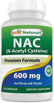 NAC - N Acetyl Cysteine 600 mg 120 Capsules - n Acetyl cysteine - Powerful antioxidant
