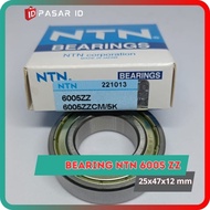 NTN 6005 ZZ BEARING DIAMETER 25X47X12 MM DOUBLE-SIDED IRON CAP KLAHER LAHER