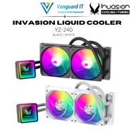 INVASION YZ-240 240mm AIO CPU Liquid Cooler Water Cooler (Black / White)