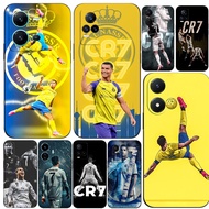 Case For Vivo V5 V5S V7 PLUS + V11i  V11 Pro Phone Back Cover Soft Black Tpu Riyadh Cristiano Ronaldo