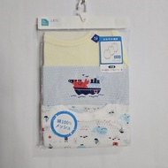 [SG Stock] 0-3 Years 3pc Breathable Mesh Cotton Baby Toddler Boy Sleeveless Romper (LB01)