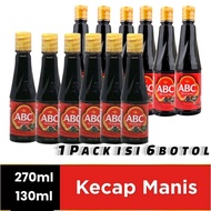 Abc Kecap Manis  130ml-270ml(1Pack isi 6botol)