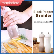 Maplestore Black Pepper Grinder Salt Grinder Pepper Mill Spice Mill Elegant Handheld Wood Ceramic Pe