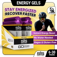 Science In Sport GO Isotonic Energy Gels, Running Gels with 22 g Carbohydrate, Low Sugar, 6 - 30 pac