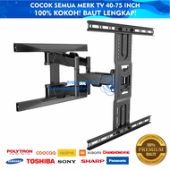 GANTUNGAN TV Bracket 55 43 50 32 40 60 55 70 42 49 75 Inch Guaranteed to Fit LED LCD Plasma 32 - 75 