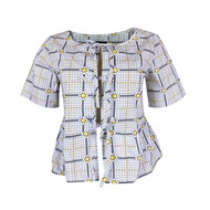 Hybrid Blouse ไฮบริดเสื้อเบราส์ผู้หญิง สีเหลือง(Yellow) WB-245-YE