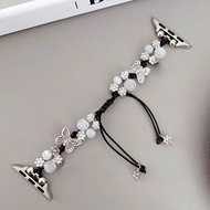 Adjustable Lightweight And Comfortable Butterfly Clasp Cat Eye Stone Compatible With Apple Watch B S