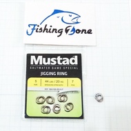 Mustad JIGGING Ring MA105-SS Size 5 (BS 44Lb/ 20Kg) 7 pcs