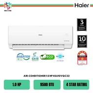 Haier HSU-10VQC22 R32 Smart Inverter Series Air Conditioner 1.0 HP UVC Sterilization 4 Star Rating Penghawa Dingin
