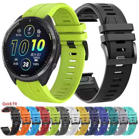 22mm 26mm QuickFit Sport Watch Band for Garmin Instinct 2X Solar Soft Silicone Wristband Forerunner 