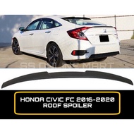 Honda Civic Fc 2016-2021 SI Spoiler / Ducktail Spoiler / Roof Spoiler Glossy Black Carbon Car Spoile