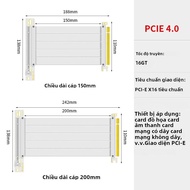 Cáp Nâng Teucer PCI-E Express 4.0 16X 90 ° Gắn Bộ Mở Rộng Thẻ Video GPU Màu Đen/trắng Lossless Bộ