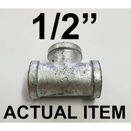 CHINA GI TEE 1/2" THREADED SCREW TYPE GALVANIZED IRON