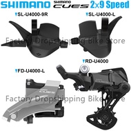 SHIMANO CUES U4000 2X 9จักรยานความเร็วเอ็มทีบี Derailleur Groupset CS-LG300 11-41T โซ่ LG500ตลับฟันเ