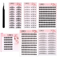 10/6 Rows Anime Lashes Cosplay Lash Natural Wispy Natural Manga Eyelashes Tools Individual 3d U4c1