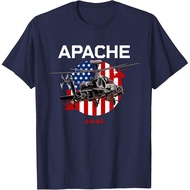 Men's cotton T-shirt AH-64 Apache US Army Helicopter T-Shirt