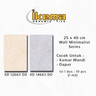 Keramik Dinding Kamar Mandi Dapur Ikema 25x40 XD 1x663 D0 Kilap
