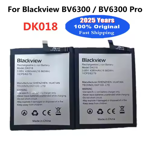 2025 Years BV6300 DK018 Original Battery For Blackview BV6300 Pro BV6300Pro Batteries Battery 4380mA
