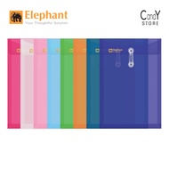 Elephant Rope Document File 431A4 PP Eyelet Clear Folder String Folder Envelope File (1pc)