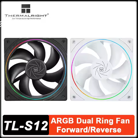 Thermalright TL-S12 Case Cooling Fan 12CM Halo ARGB Desktop Computer Quiet Fan