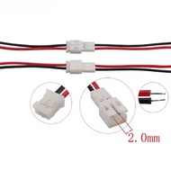 5Pairs Mini Micro JST PH 2.0mm Pitch 2 Pin Male Female Jack Wire Cable Connector PH2.0 2P Plug Socke