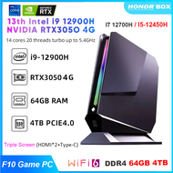 NUC เกมคอมพิวเตอร์ขนาดเล็ก Nvidia RTX3050Ti 8G 12th Core I9 12900H Windows คอมพิวเตอร์เดสก์ท็อปเกมเม