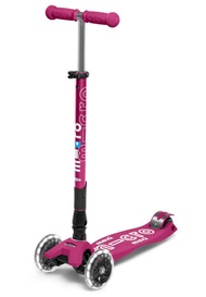 Kickboard - Maxi Deluxe Foldable LED - Three Wheeled, Lean-to-Steer, Fold-to-Carry Swiss-Designed Mi