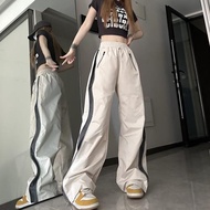 Casual high waisted floor mop sports pants休閑高腰拖地運動褲