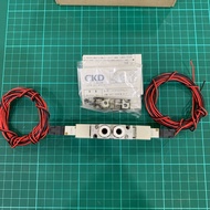 It Is A Solenoid Valve Code CKD 4GA229-C6-E23H-3 24vdc 5/2 5-Port 2-Position Wind Direction Control 
