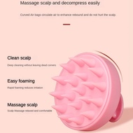 ‘；【。- Plastic Silicone Massage Comb  Clean The Scalp Thoroughly Scalp Massage Easy Foaming Head Massage Brush Shampoo Brush Bath Comb