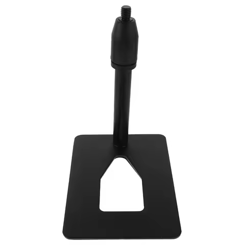 Metal Microphone Stand Desktop with Rectangular Base Universal Holder for Singing Live Streaming Pod